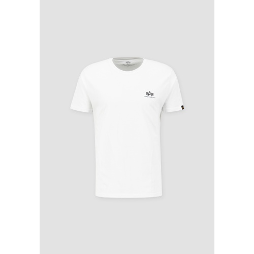 Alpha Industries Ανδρικό BASIC SL T-Shirt Βαμβακερό Regular-Fit - White