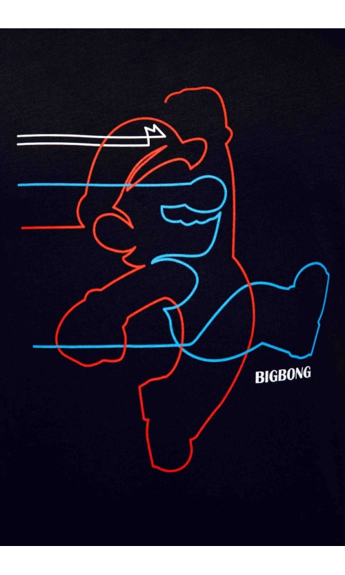 Bigbong Men's SUPER MARIO T-Shirt - Black