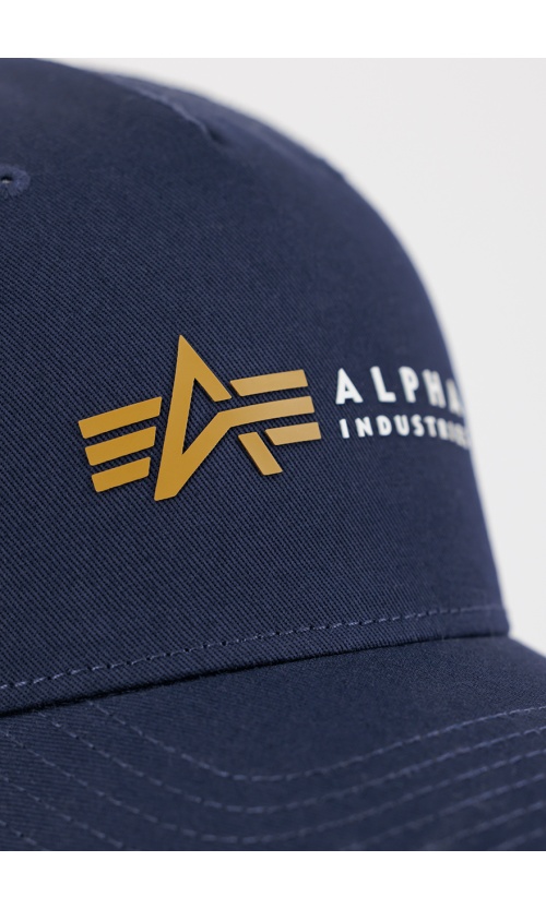 Alpha Industries LABEL Trucker Cap Βαμβακερό – Republic Blue