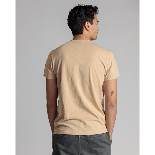 Devergo Ανδρικό T-Shirt 4054 Βαμβακερό Slim-Fit - Pastel Yellow