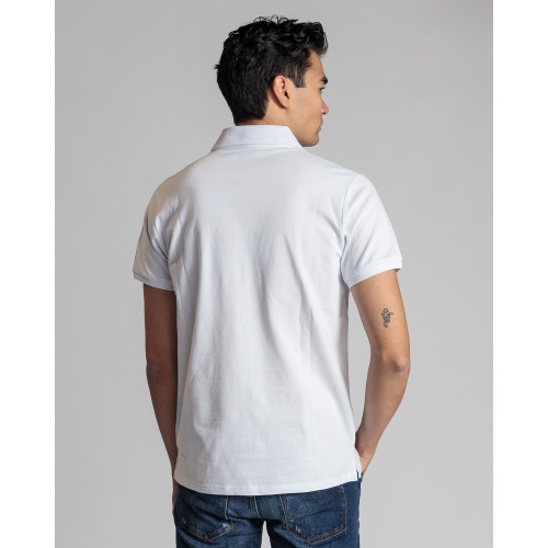 Devergo Ανδρικό Pique Polo Shirt 4059 Βαμβακερό Regular-Fit – White