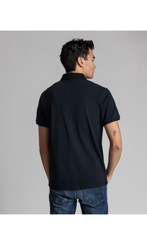 Devergo Ανδρικό Pique Polo Shirt 4059 Βαμβακερό Regular-Fit – Navy Blue