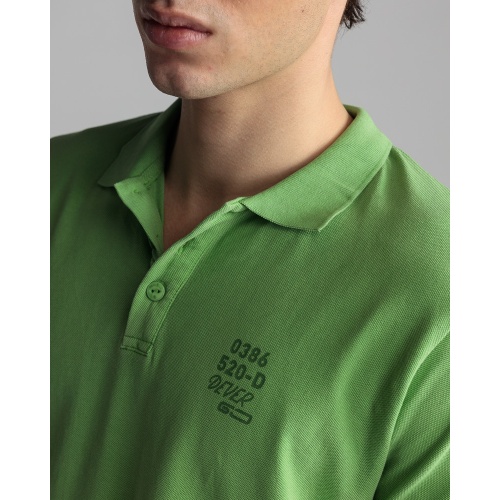 Devergo Ανδρικό Pique Polo Shirt 4062 Βαμβακερό Regular-Fit – Light Green