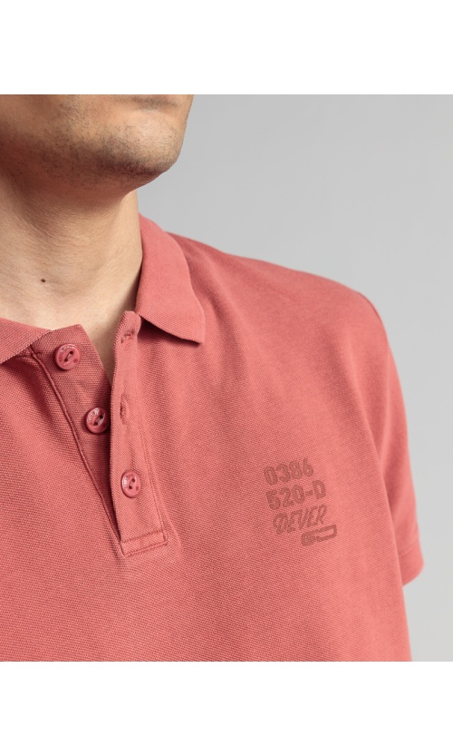 Devergo Ανδρικό Pique Polo Shirt 4062 Βαμβακερό Regular-Fit – Brick Red