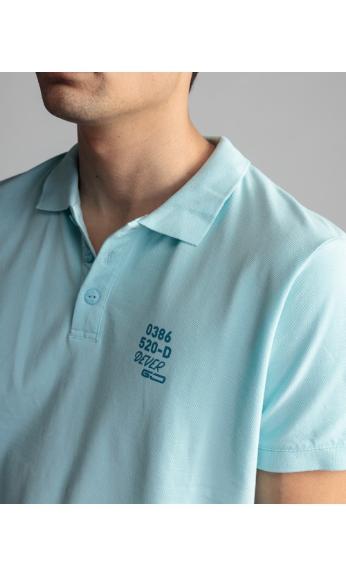 Devergo Ανδρικό Pique Polo Shirt 4062 Βαμβακερό Regular-Fit – Light Blue