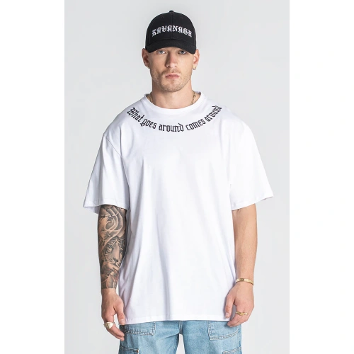 Gianni Kavanagh Ανδρικό KARMA T-Shirt Βαμβακερό Oversize-Fit – White