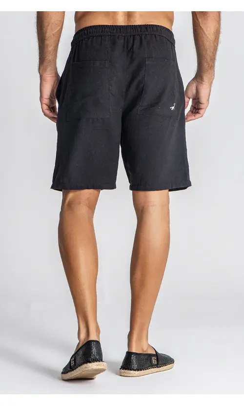 Gianni Kavanagh Ανδρικό GKM005877 Shorts Λινό Regular-Fit - Black