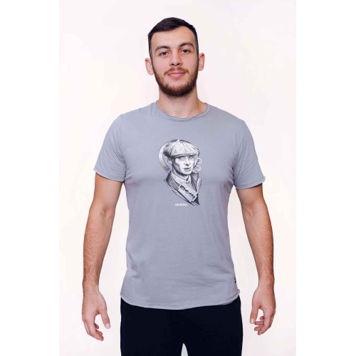 Bigbong Ανδρικό SHELBY T-Shirt Βαμβακερό Regular-Fit – Grey