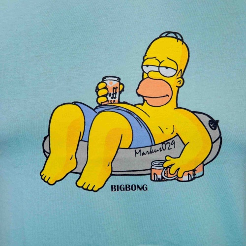 Bigbong Ανδρικό HOMER SIMPSON T-Shirt Βαμβακερό Regular-Fit – Mint
