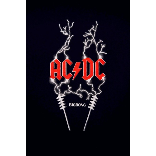Bigbong Ανδρικό AC/DC T-Shirt Βαμβακερό Regular-Fit – Black