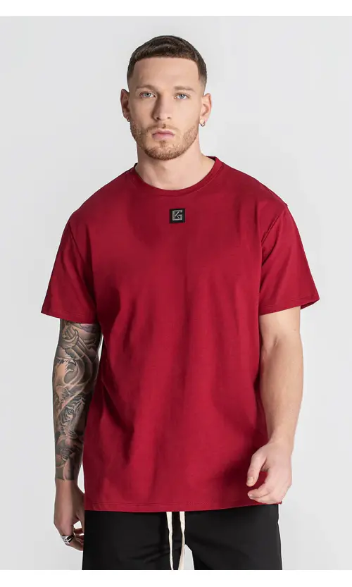 Gianni Kavanagh Ανδρικό CORE T-Shirt Βαμβακερό Regular-Fit – Burgundy