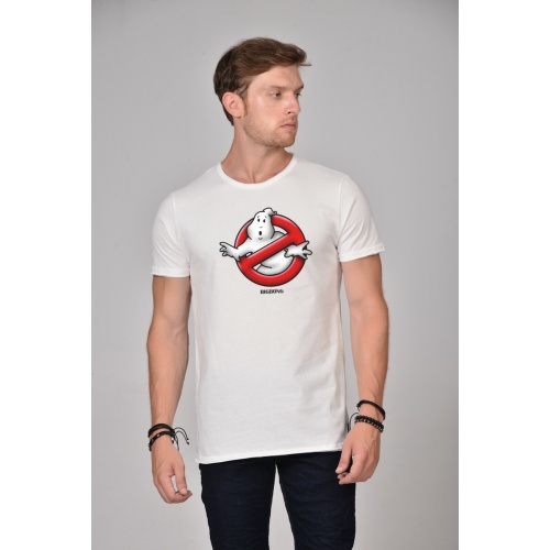 Bigbong Ανδρικό GHOSTBUSTERS T-Shirt Βαμβακερό Regular-Fit – Off-White