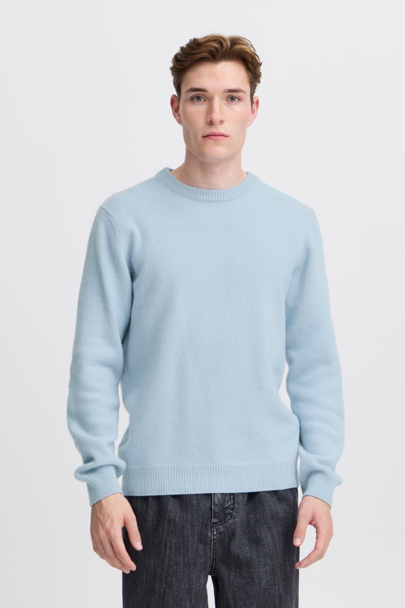 Casual Friday KARL Ανδρικό Πλεκτό Regular-Fit Μάλλινο – Placid Blue