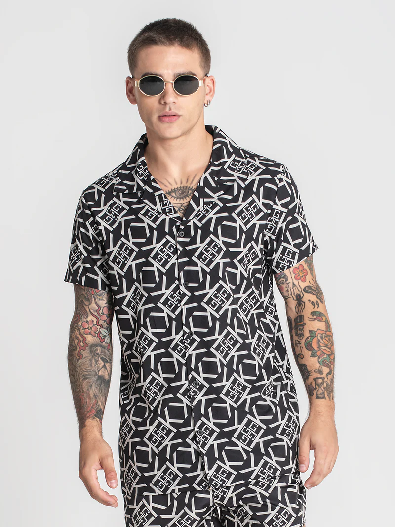 Gianni Kavanagh Ανδρικό GATSBY GOLD Πουκάμισο - Black