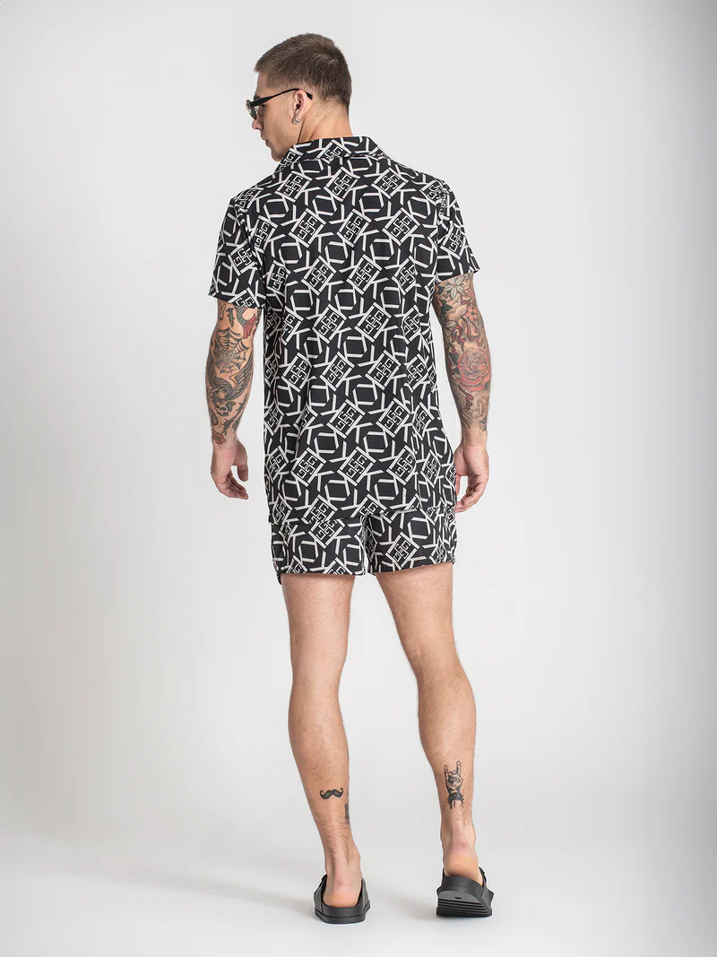 Gianni Kavanagh Ανδρικό GATSBY GOLD Πουκάμισο - Black