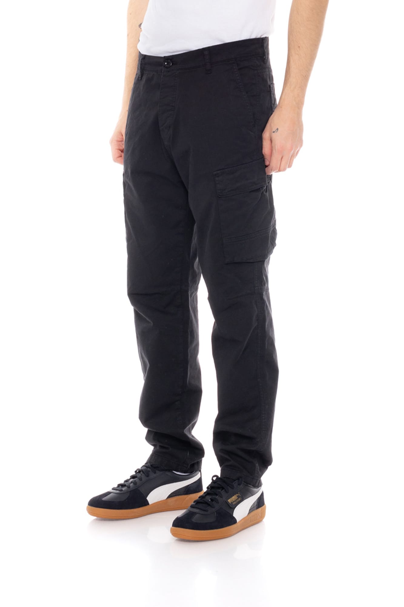 Cover Denim Ανδρικό T0195-30 Cargo Παντελόνι – Black