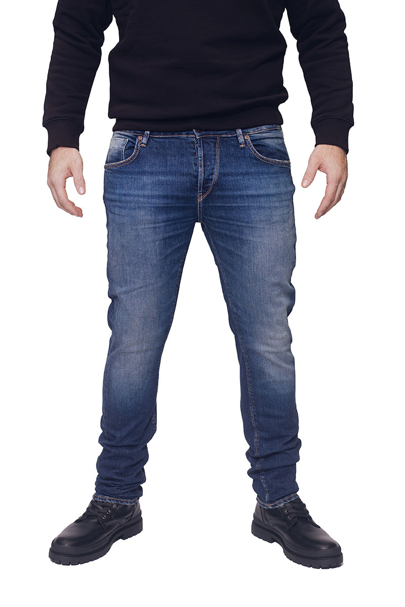 Devergo Ανδρικό NEW SLIM 25103 Τζιν Παντελόνι – Blue