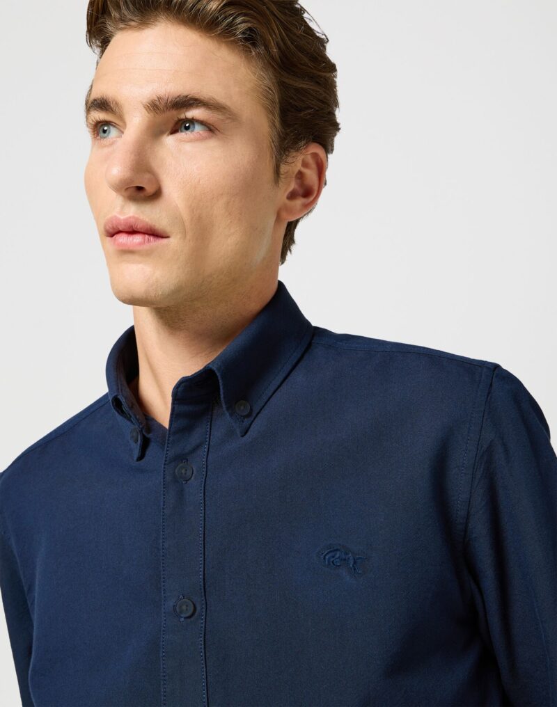 Wrangler Ανδρικό Πουκάμισο Oxford 112357241 – Dark Navy