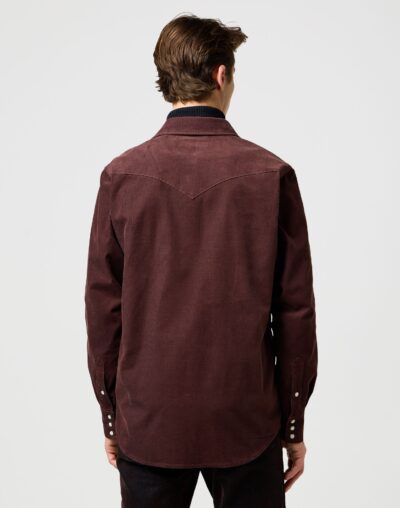 Wrangler Ανδρικό Πουκάμισο Κοτλέ 112371428 – Mahogany