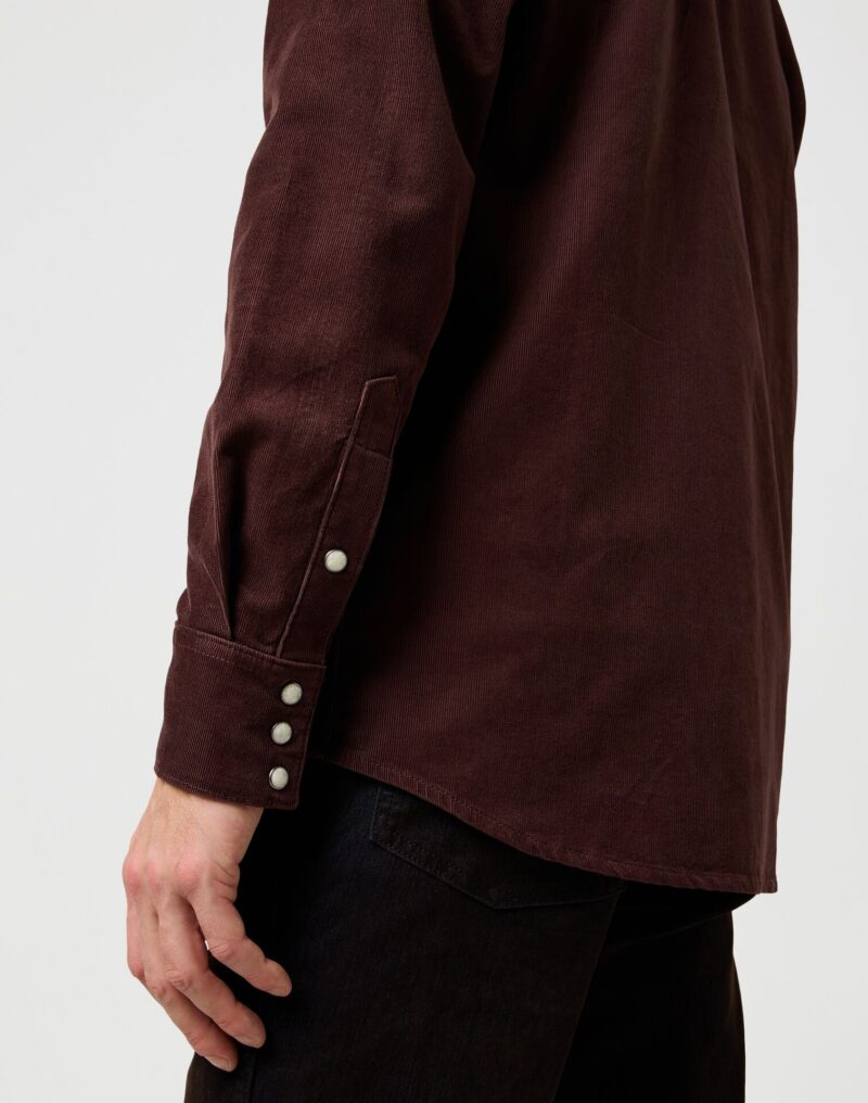 Wrangler Ανδρικό Πουκάμισο Κοτλέ 112371428 – Mahogany