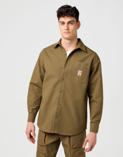 Wrangler X Casey Jones Ανδρικό Overshirt 112371550 - Olive Green