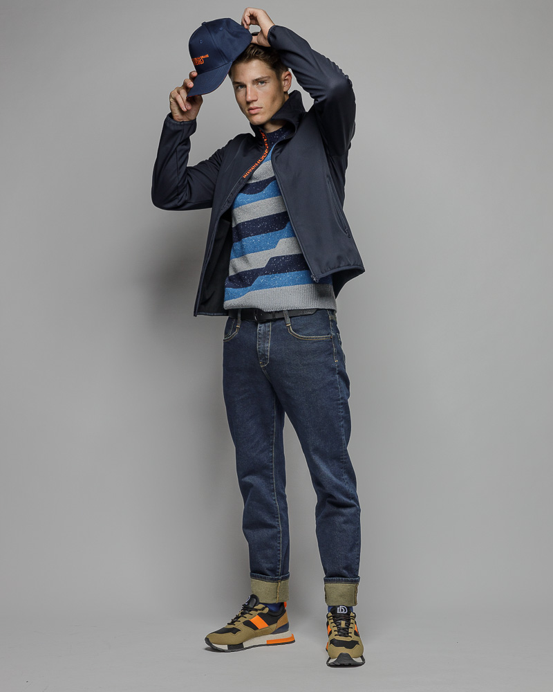 Devergo Ανδρικό Μεταβατικό Μπουφάν 7016 – Navy Blue