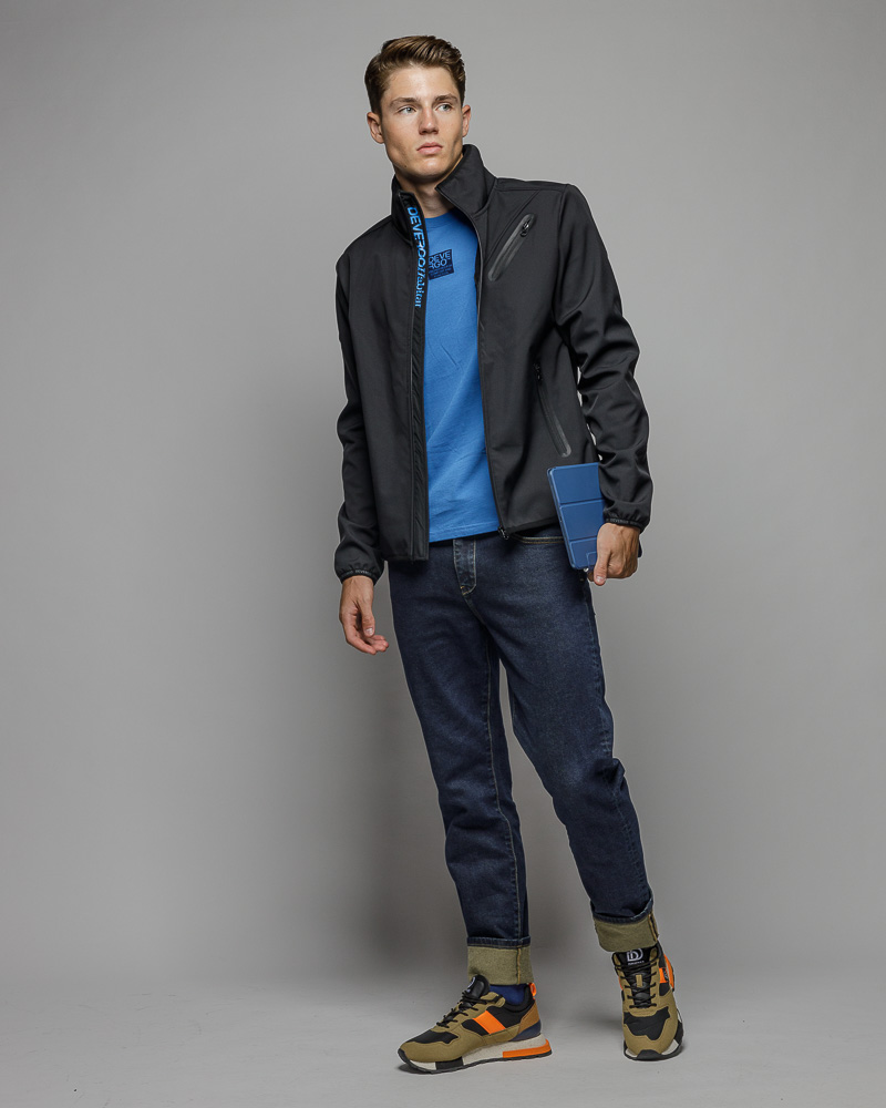 Devergo Ανδρικό Μεταβατικό Μπουφάν 7016 – Black