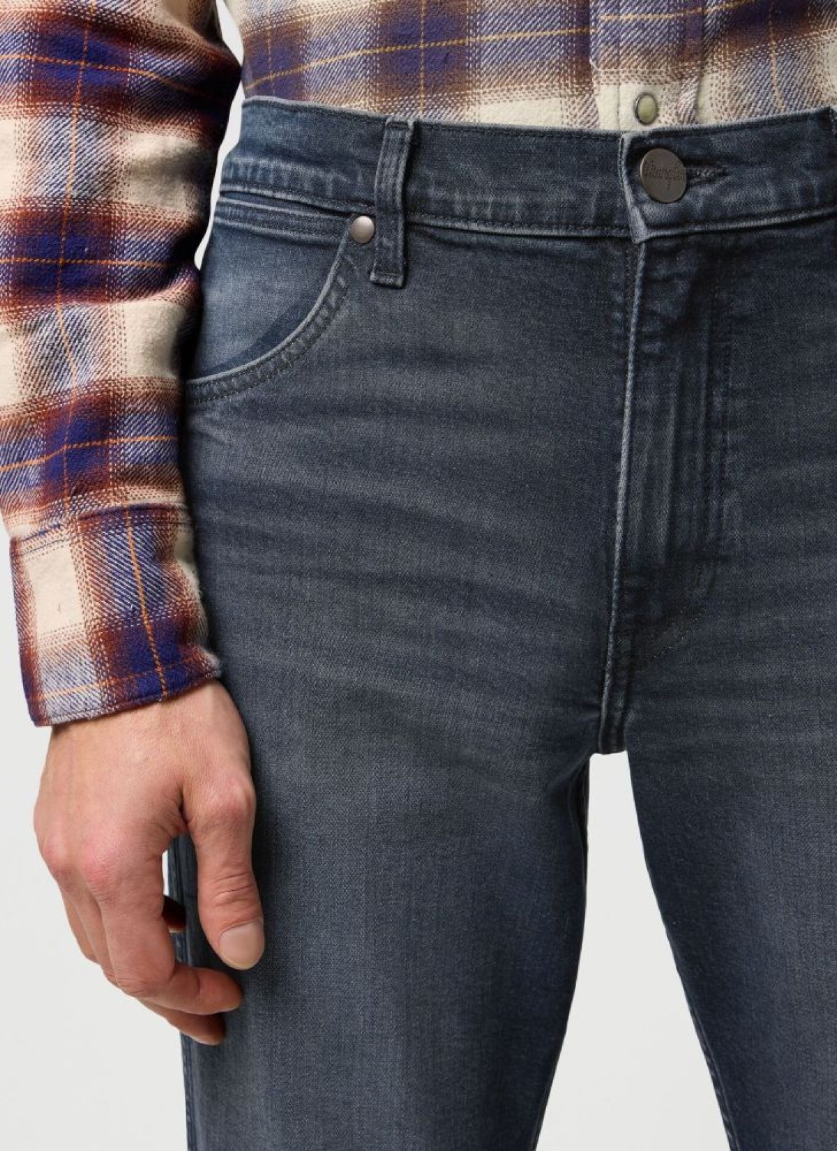 Wrangler Ανδρικό GREENSBORO 803 OCEAN STORM Τζιν Παντελόνι – Dark Washed Blue