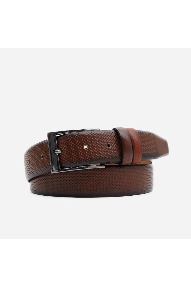 Stefano Mario Ανδρική Δερμάτινη Ζώνη BSTM222304 - Brown