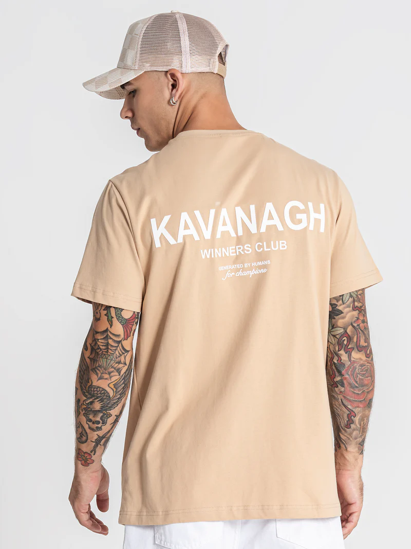 Gianni Kavanagh Ανδρικό THE CLUB T-Shirt – Beige