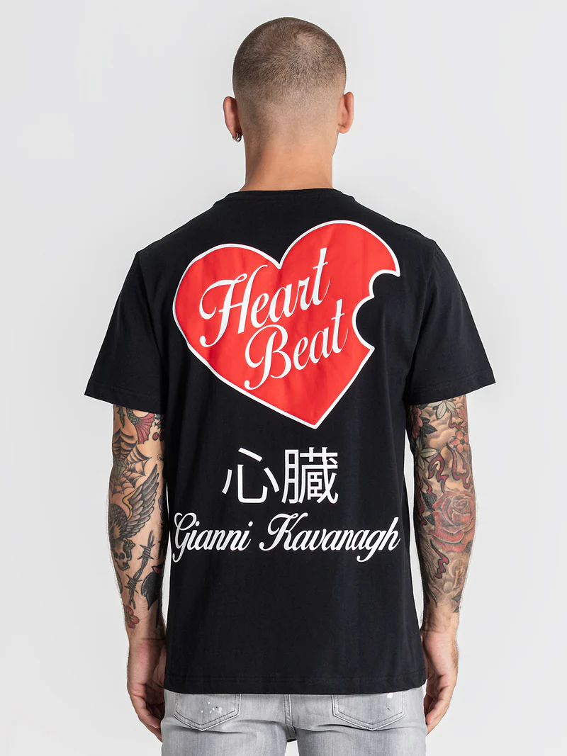 Gianni Kavanagh Ανδρικό HEART T-Shirt – Black
