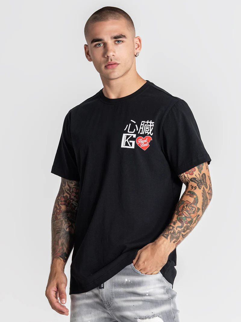 Gianni Kavanagh Ανδρικό HEART T-Shirt – Black
