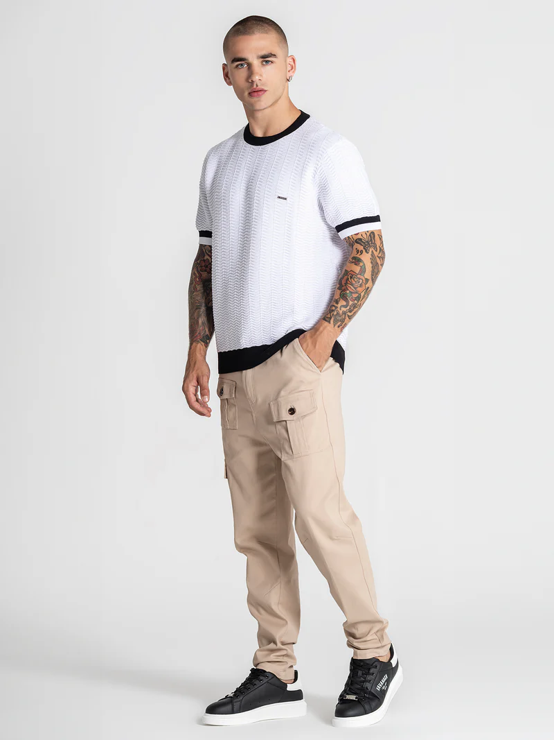 Gianni Kavanagh Ανδρικό EDGE Πλεκτό T-Shirt - White