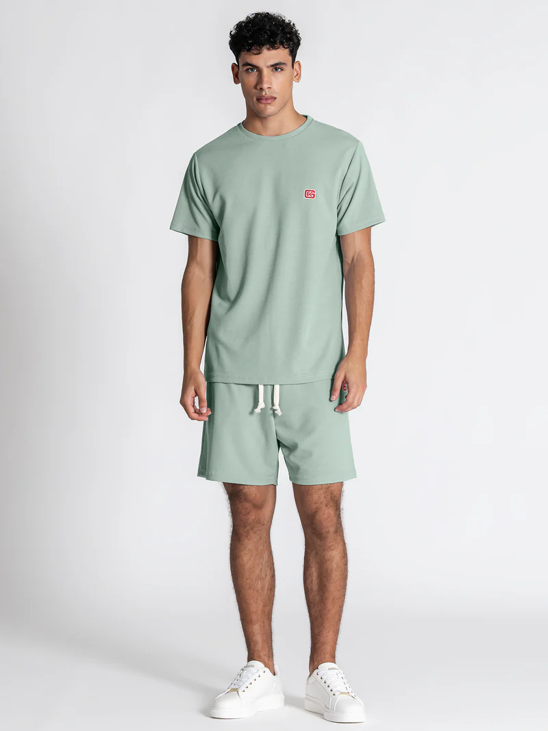 Gianni Kavanagh Aνδρικό GRID Casual Σετ (T-Shirt + Βερμούδα) – Green