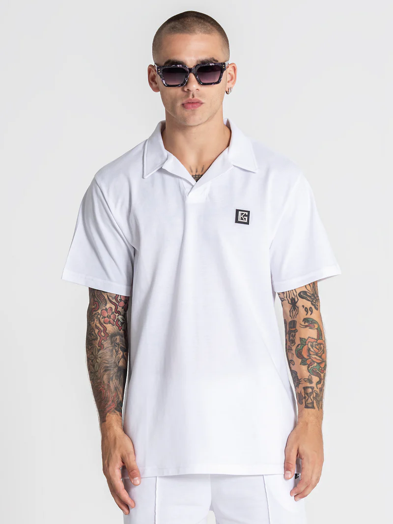 Gianni Kavanagh Ανδρικό GK Pique Polo Shirt – White