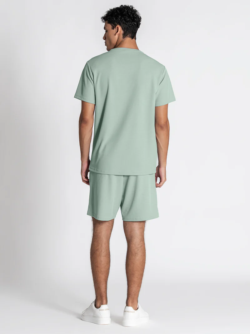 Gianni Kavanagh Aνδρικό GRID Casual Σετ (T-Shirt + Βερμούδα) – Green