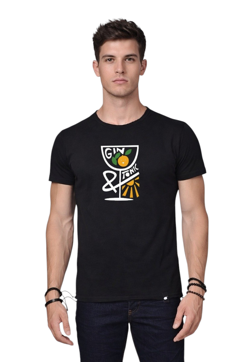 Bigbong Ανδρικό GIN & TONIC T-Shirt – Black