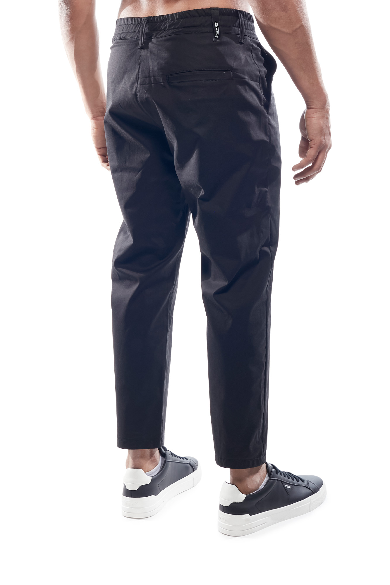 Cover Denim Ανδρικό FZ205-32 Chinos με Πιέτα Παντελόνι – Black