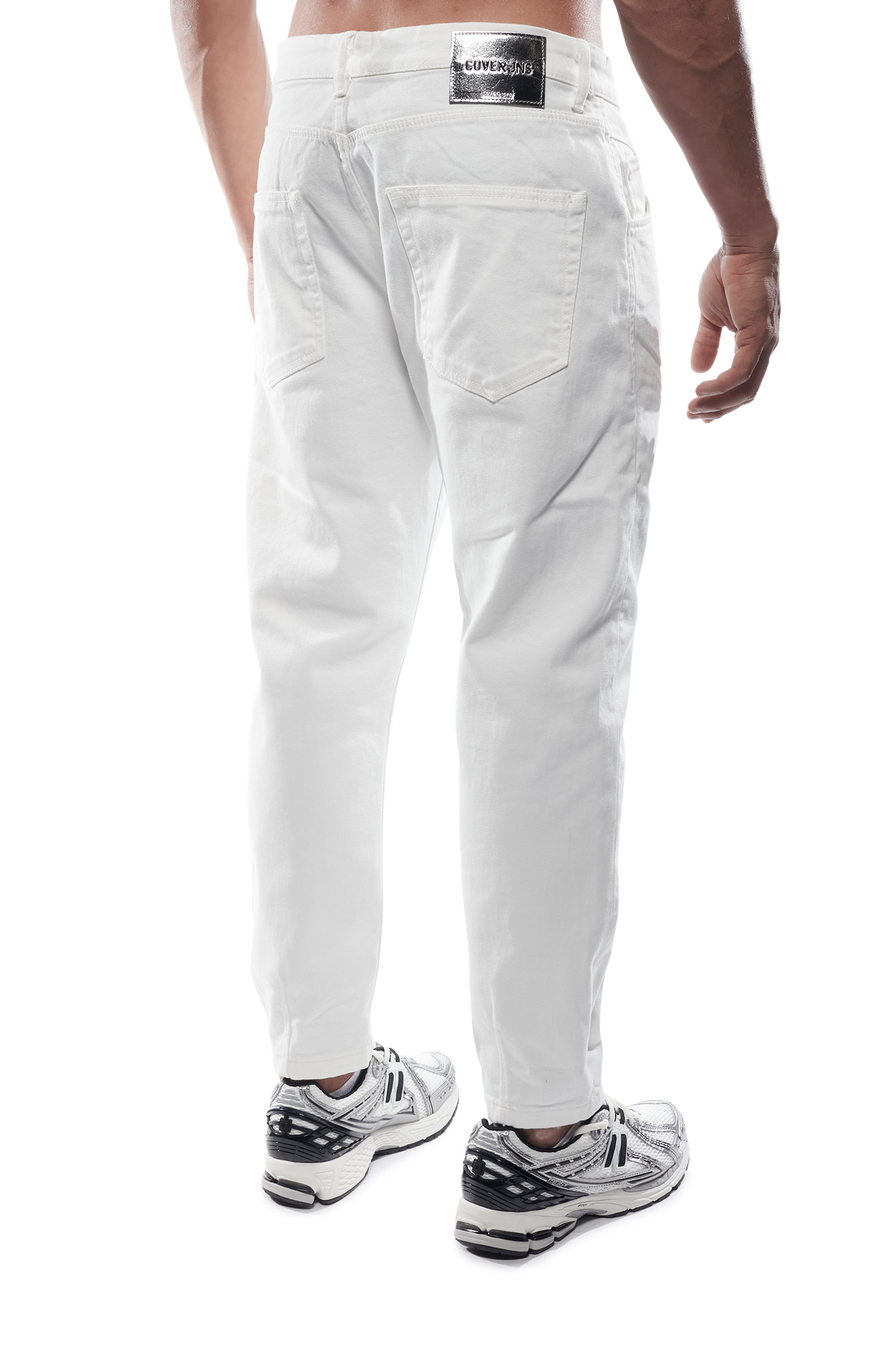over Denim Ανδρικό MONACO I0094-32 Τζιν Παντελόνι – White