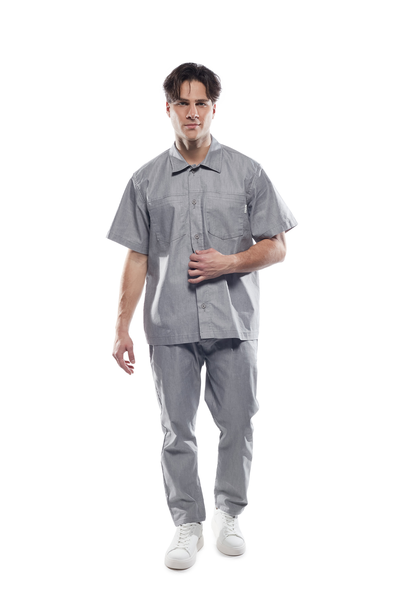 Cover Denim Ανδρικό MONACO JG0094-32 Πεντάτσεπο Υφασμάτινο Παντελόνι – Light Grey