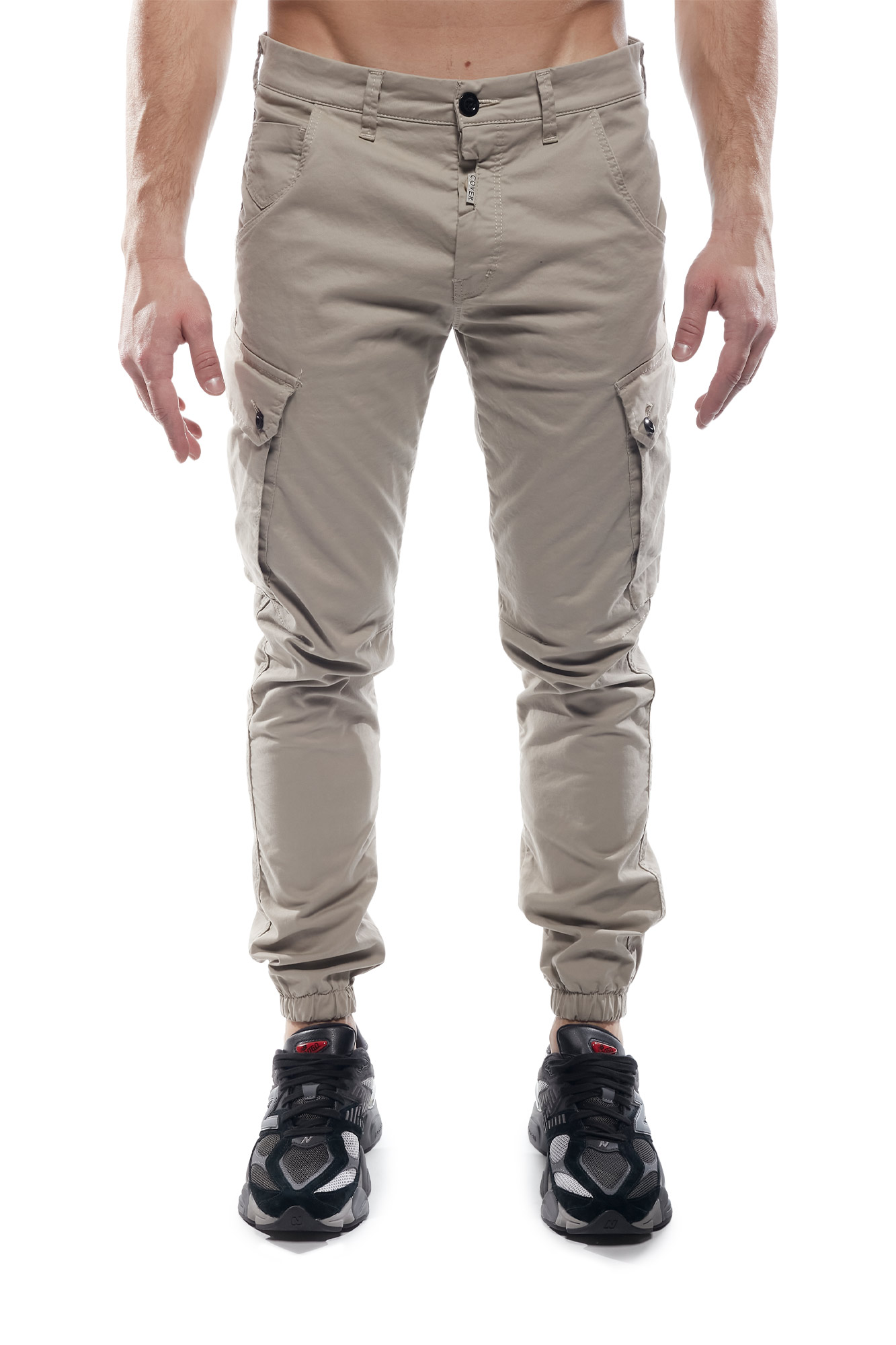 Cover Denim Ανδρικό Cargo Παντελόνι OSCAR N0190-32 – Sand Beige