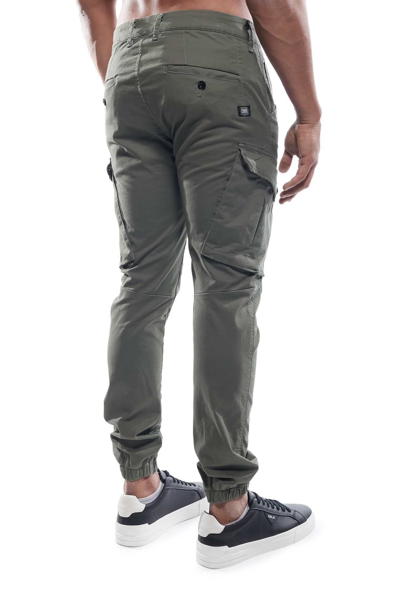 Cover Denim Ανδρικό Cargo Παντελόνι OSCAR N0190-32 – Khaki