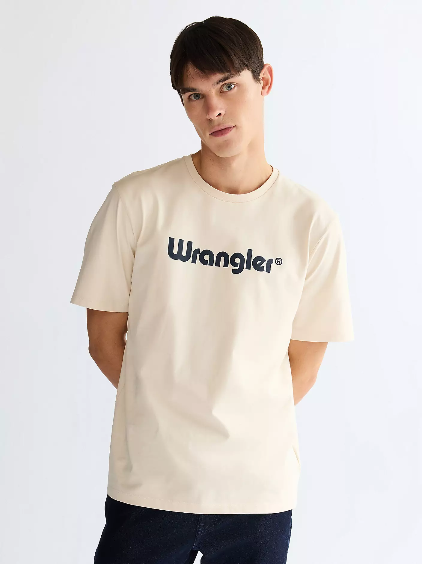 Wrangler Ανδρικό LOGO T-Shirt 112350523 – Cream