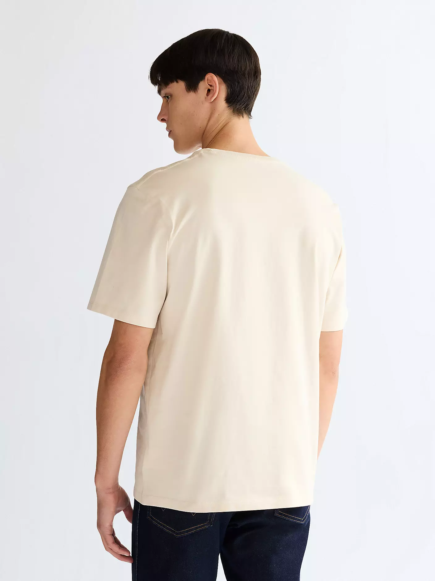 Wrangler Ανδρικό LOGO T-Shirt 112350523 – Cream