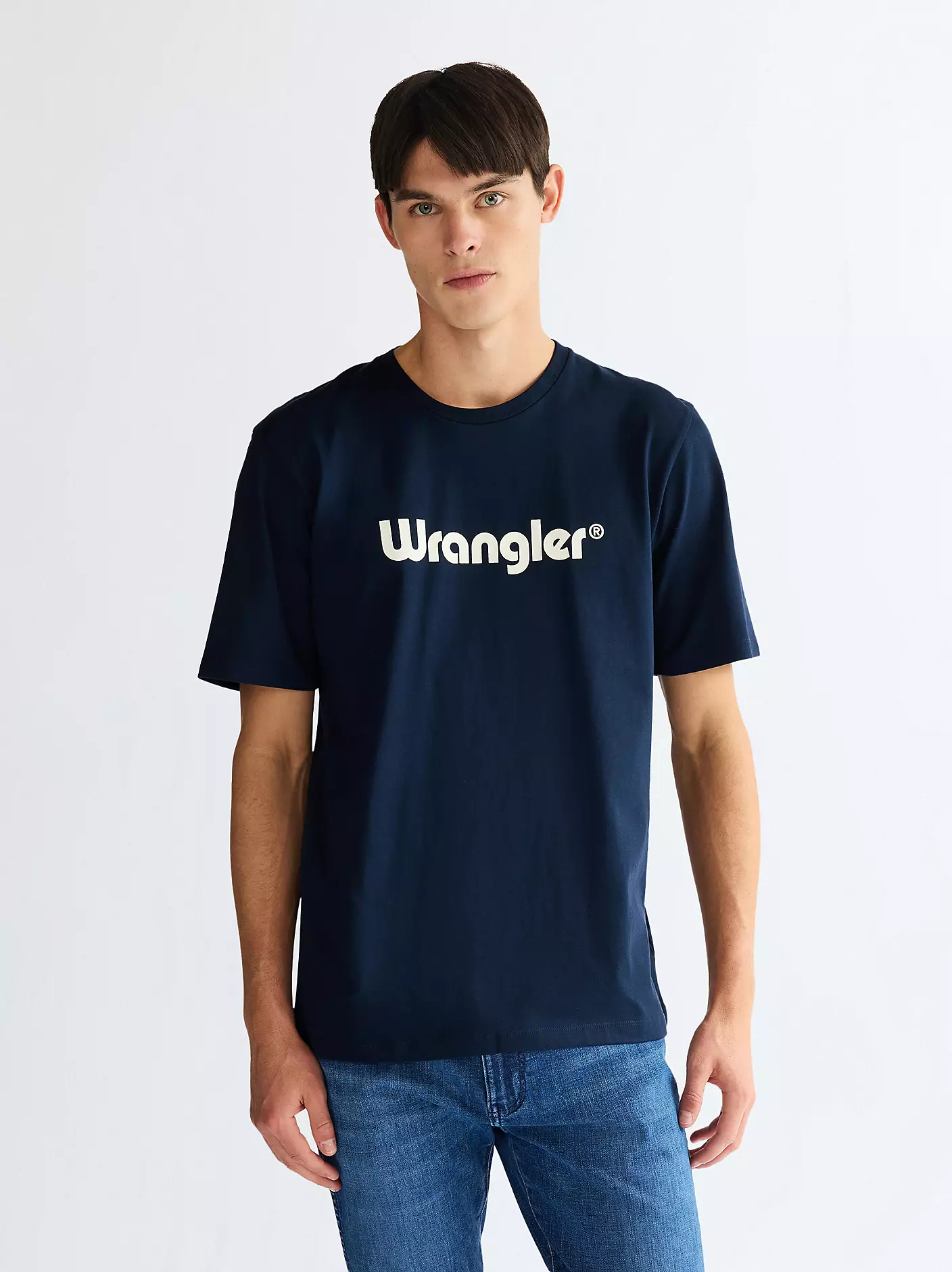 Wrangler Ανδρικό LOGO T-Shirt 112350524 – Navy Blue