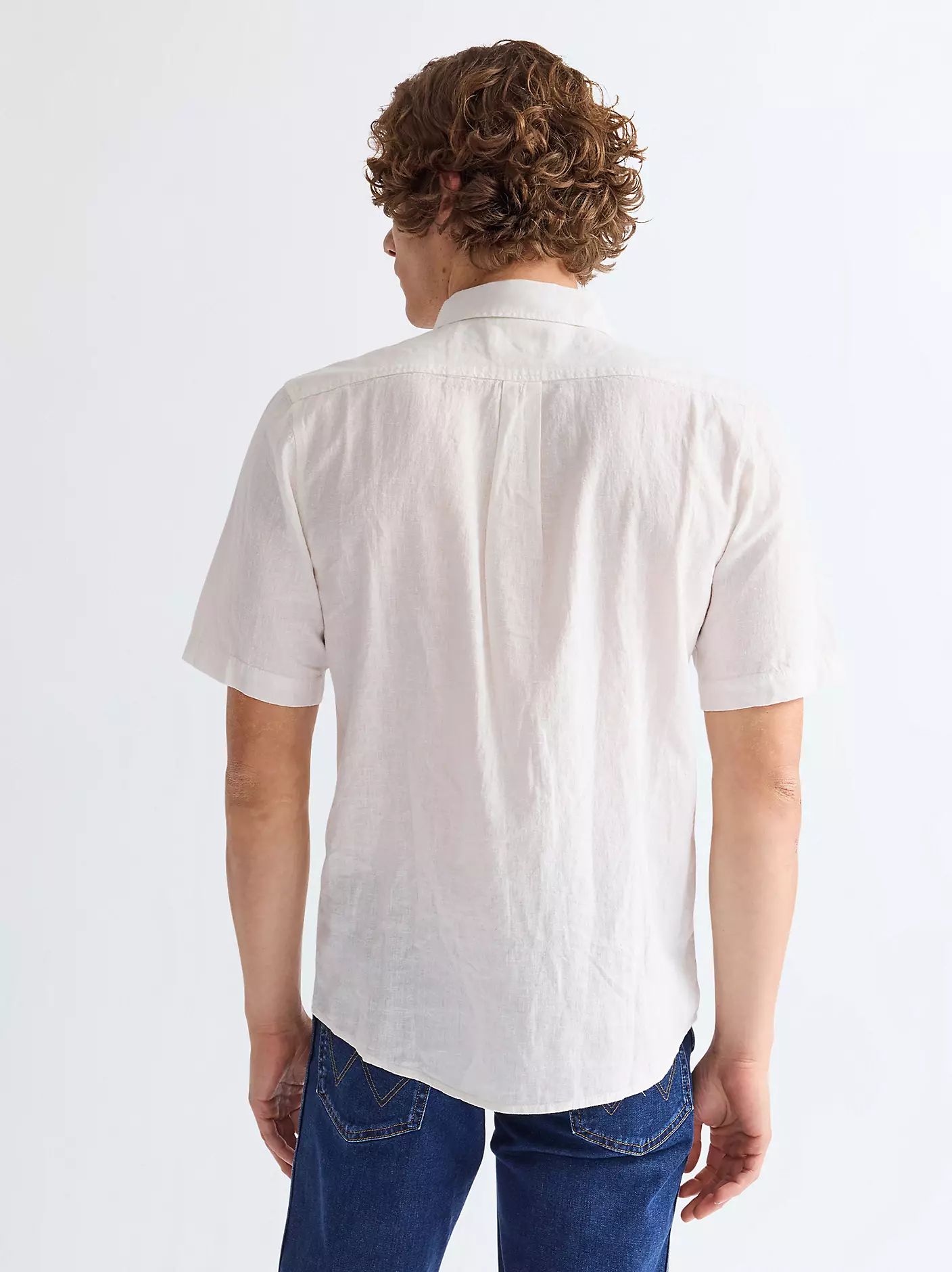 Wrangler Ανδρικό Λινό Πουκάμισο 112362728 – White