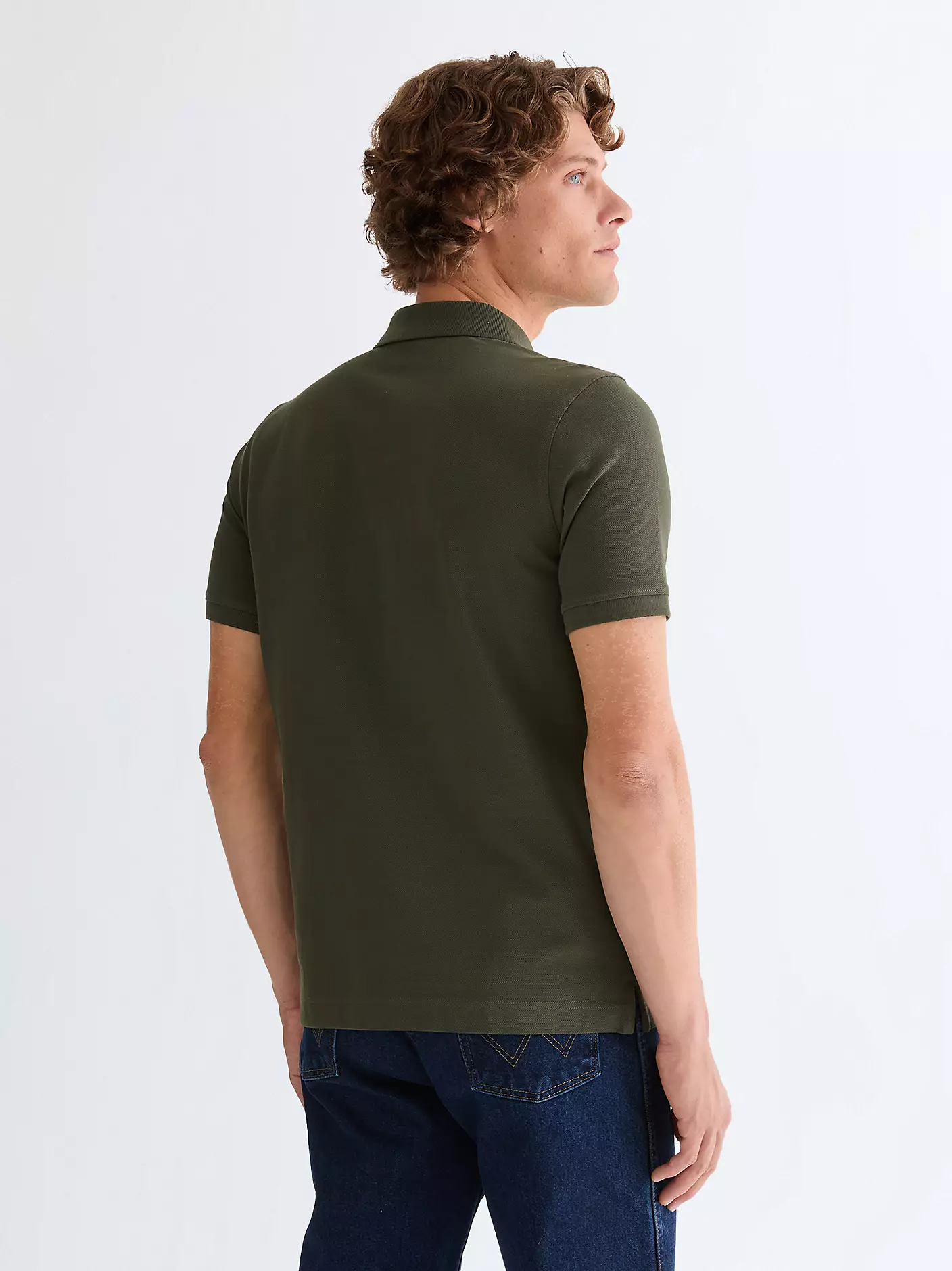 Wrangler Ανδρικό Pique Polo Shirt 112378000 – Khaki