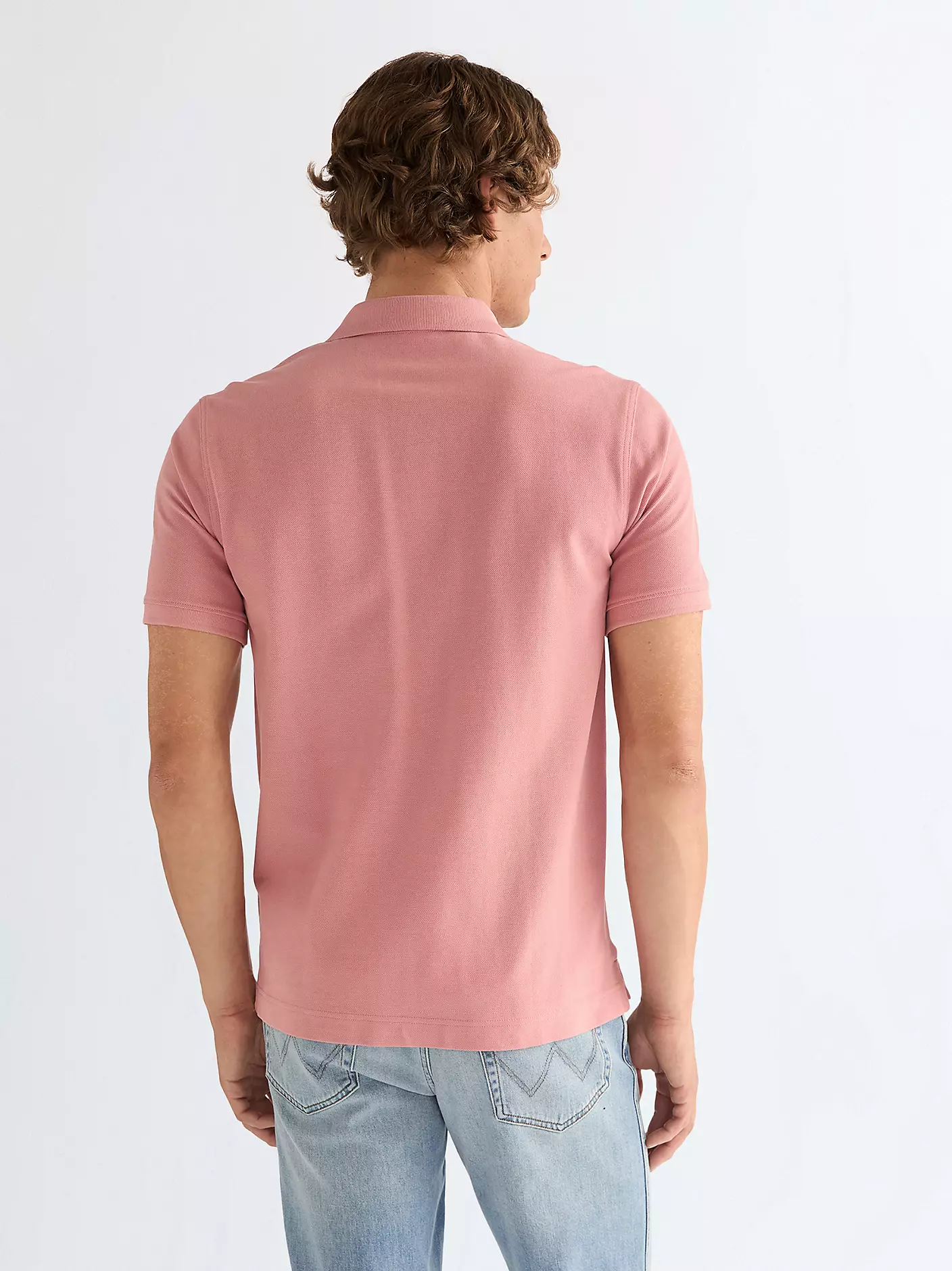 Wrangler Ανδρικό Pique Polo Shirt 112378002 – Dusty Rose