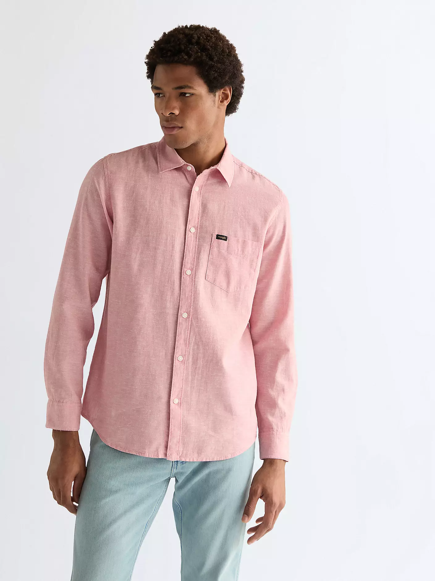 Wrangler Ανδρικό Λινό Πουκάμισο 112378038 – Dusty Rose