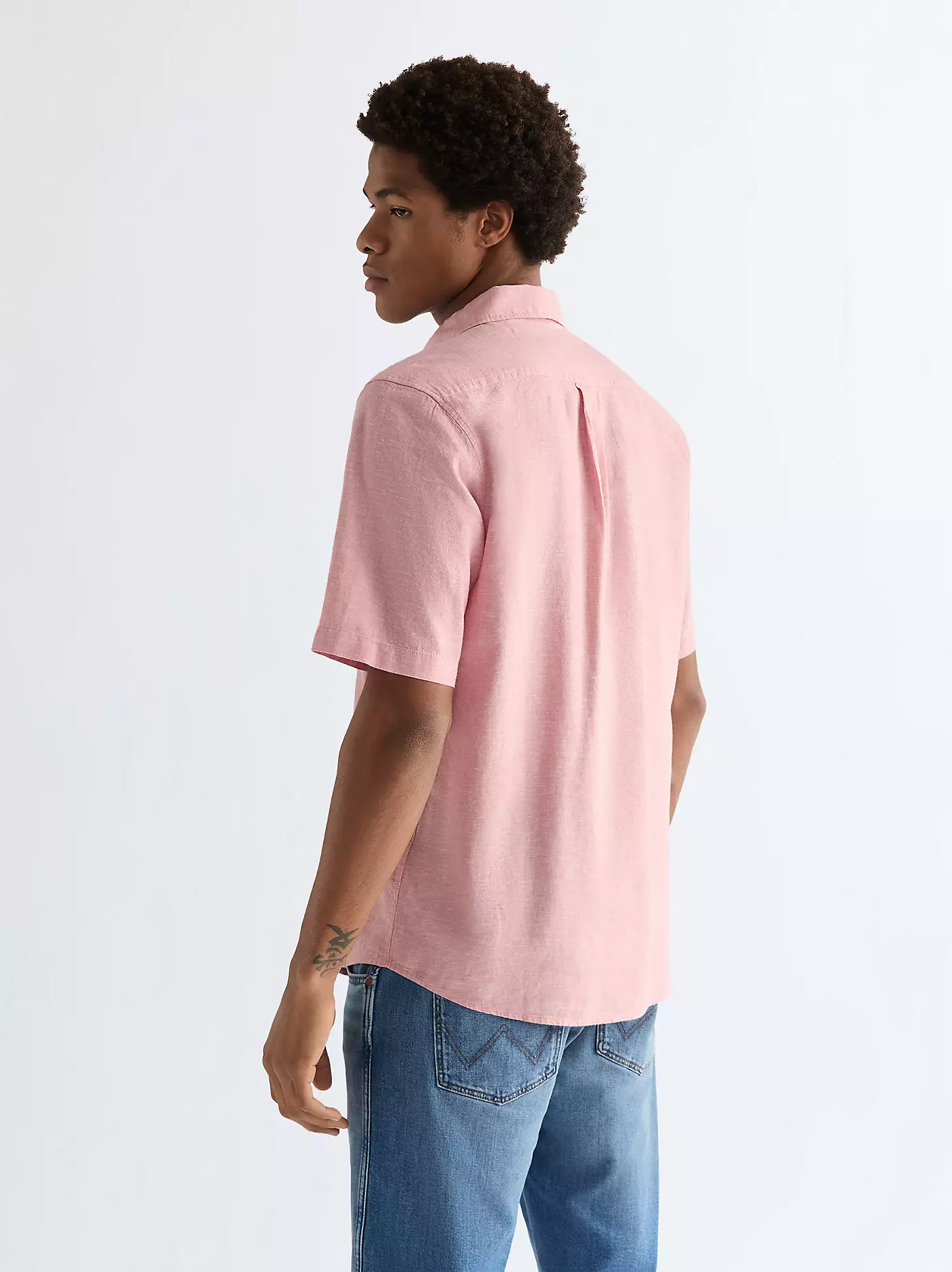 Wrangler Ανδρικό Λινό Πουκάμισο 112378045 – Dusty Rose